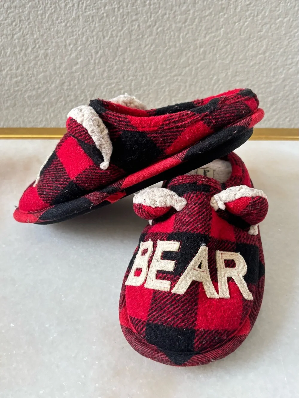 dearfoams soft plaid